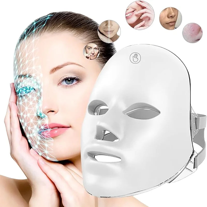 Masque de beauté blanchissant à LED pour le visage